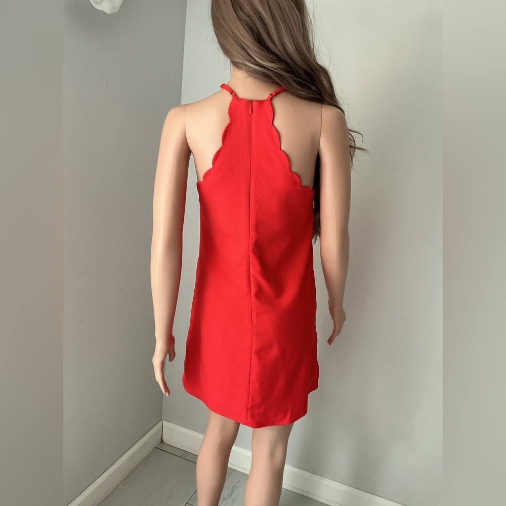 Lulu's Vibrant Red Mini Dress - Picture 8 of 14